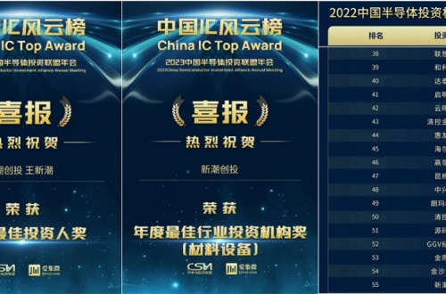 China IC Industry Award | Xinchao Innovation Investment Group Makes List!